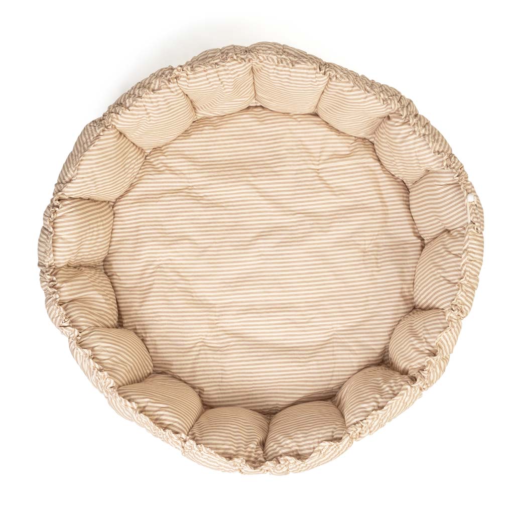 Play and Go Coco Stripes brown organic babymat 130 cm