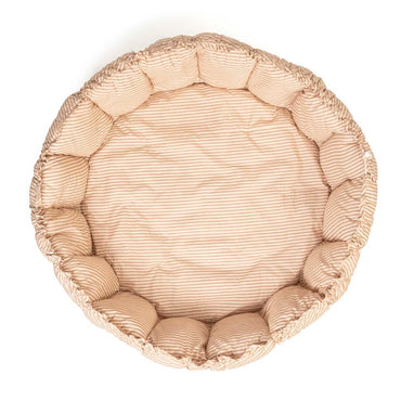Play and Go Coco Stripes brown organic babymat 130 cm