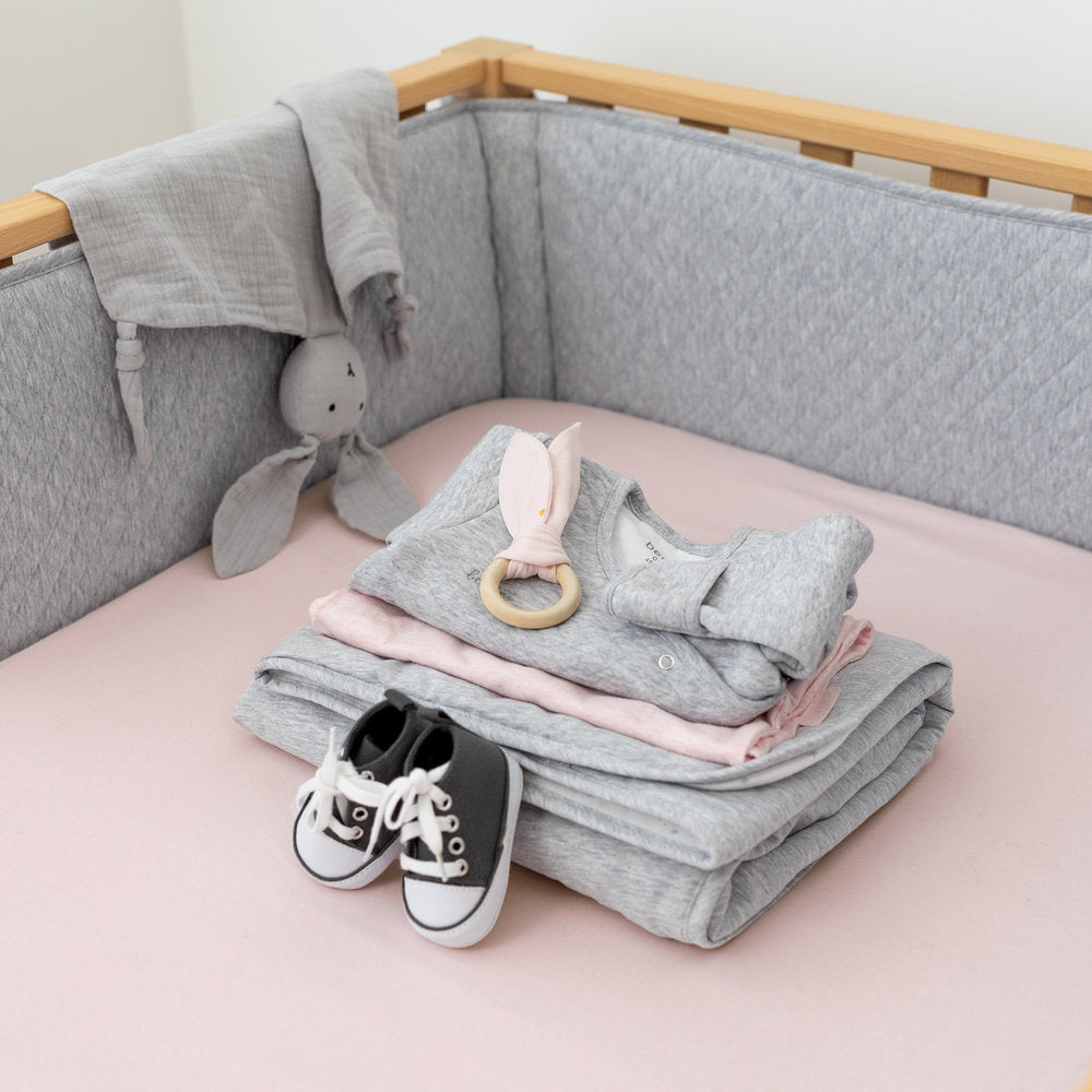 Bemini Sac de couchage mi-saison Magic Bag Pady Quilted Jersey 55 cm gris chiné