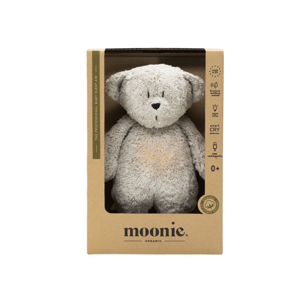 Knuffel met licht en geluid The Humming Bear Gray Natur 2.0
