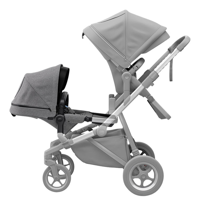 Thule Siège supplémentaire pour poussette double Sleek Grey Melange