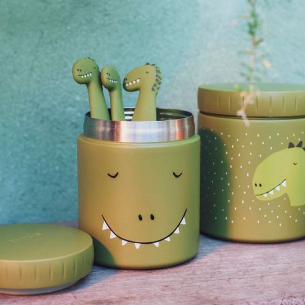 Trixie Pot de conservation isotherme Mr. Dino vert 350 ml