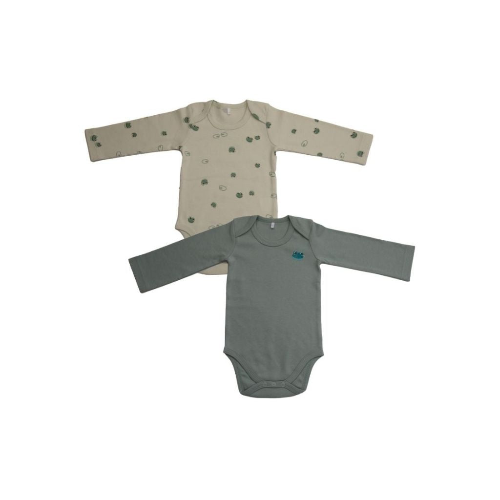 Dreambee Body met lange mouwen Oscar groen - 2 stuks