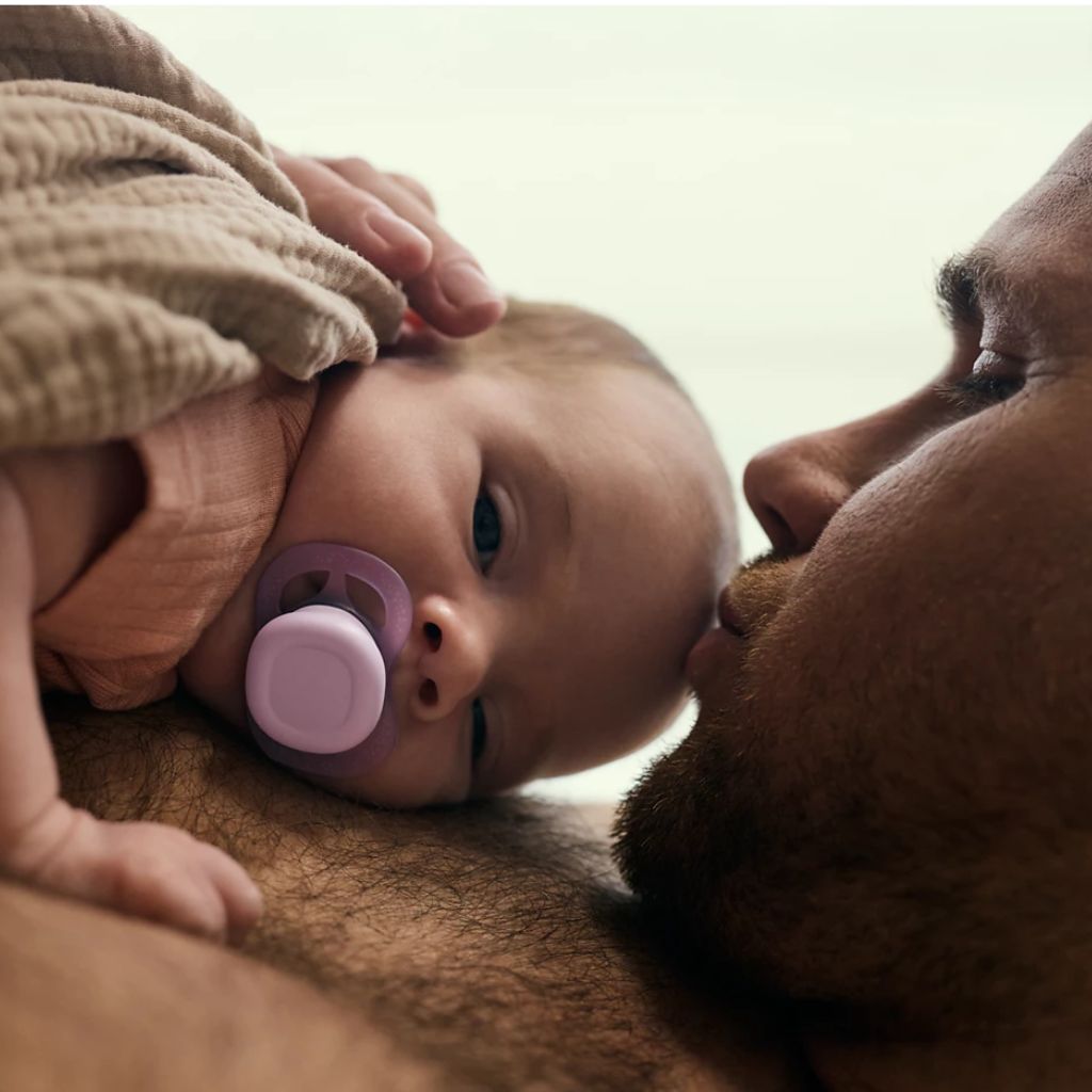 Philips AVENT Fopspeen + 0 maanden Ultra Start Mix munt/blauw, lila/perzik - 2 stuks