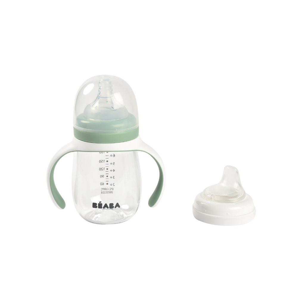 Béaba Gobelet d'apprentissage 2-en-1 210 ml Sage Green