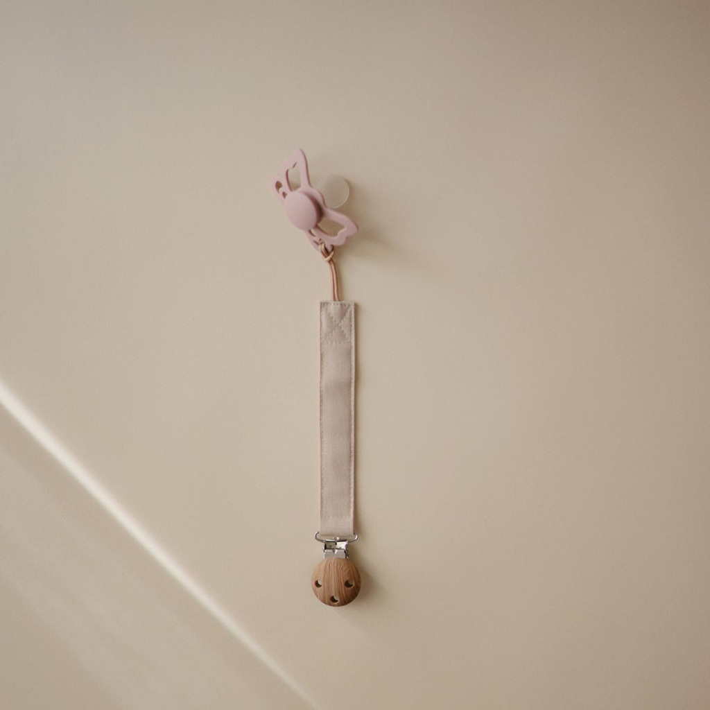 Mushie Fopspeenhouder Olive/Shifting Sand Multi - 2 stuks