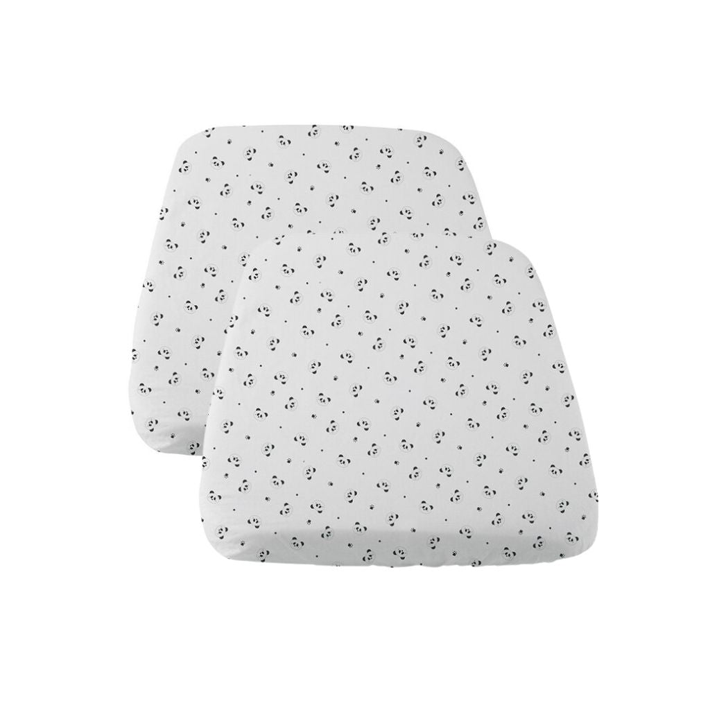Chicco Drap-housse pour berceau Next to me Panda blanc/noir - 2 pièces