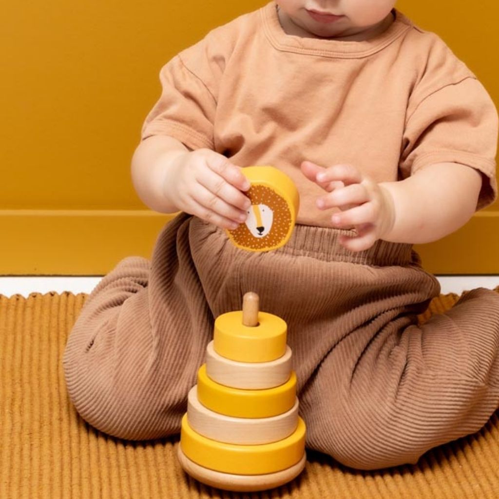 Trixie Pyramide à empiler en bois Animals Mr.Lion