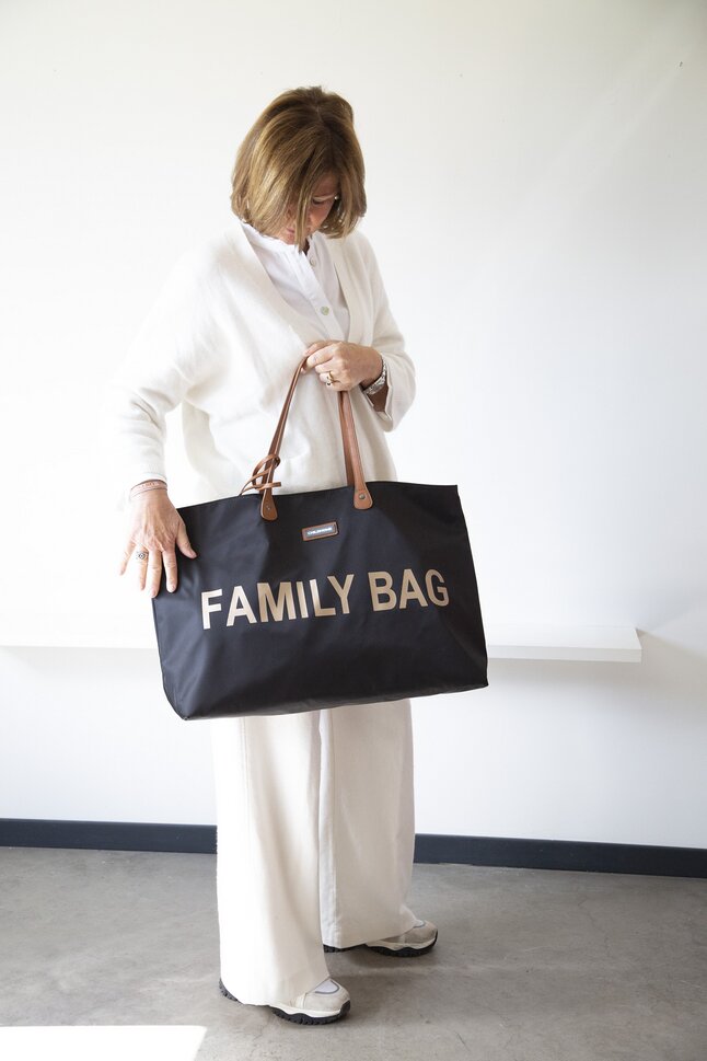 Childhome Sac à langer Family Bag noir/or
