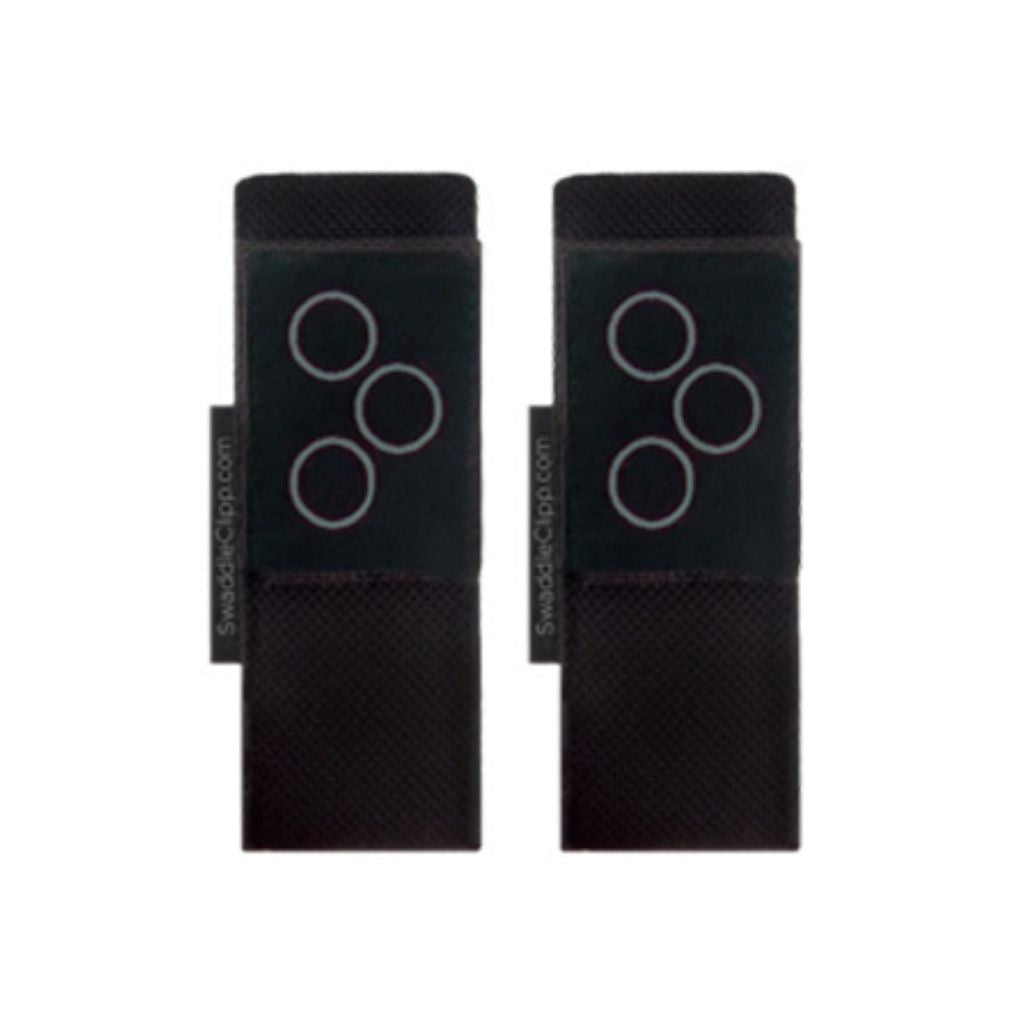 Swaddle clip, cool grey, magneetjes om tetra- of andere doek aan autostoel of wandelwagen te bevestigen, 2 stuks