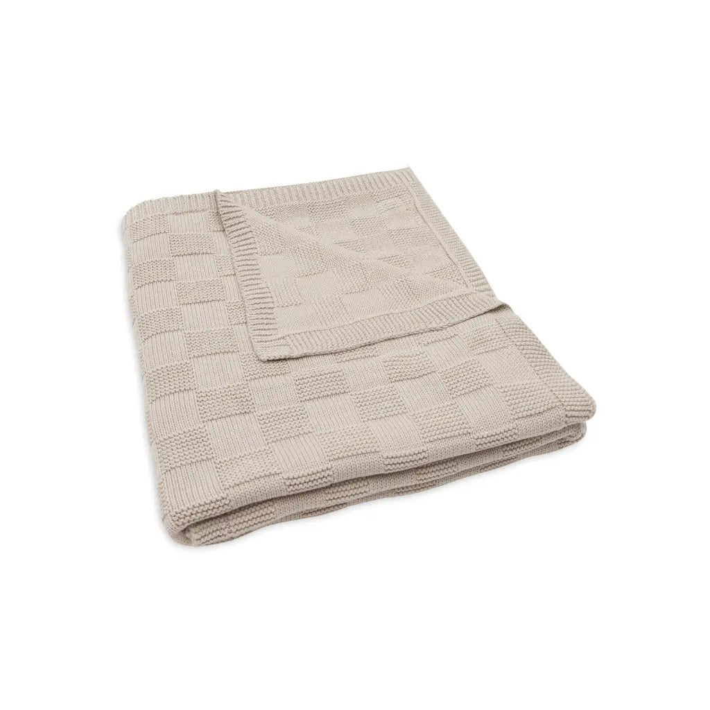Jollein Couverture pour berceau Box Knit Warm Sand 100 x 150 cm