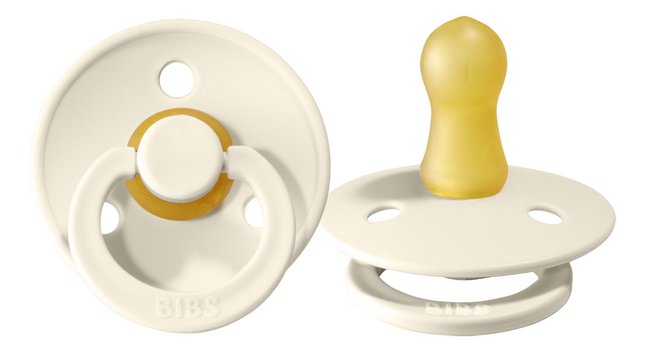 Bibs Sucette + 0 mois sage/ivory - 2 pièces