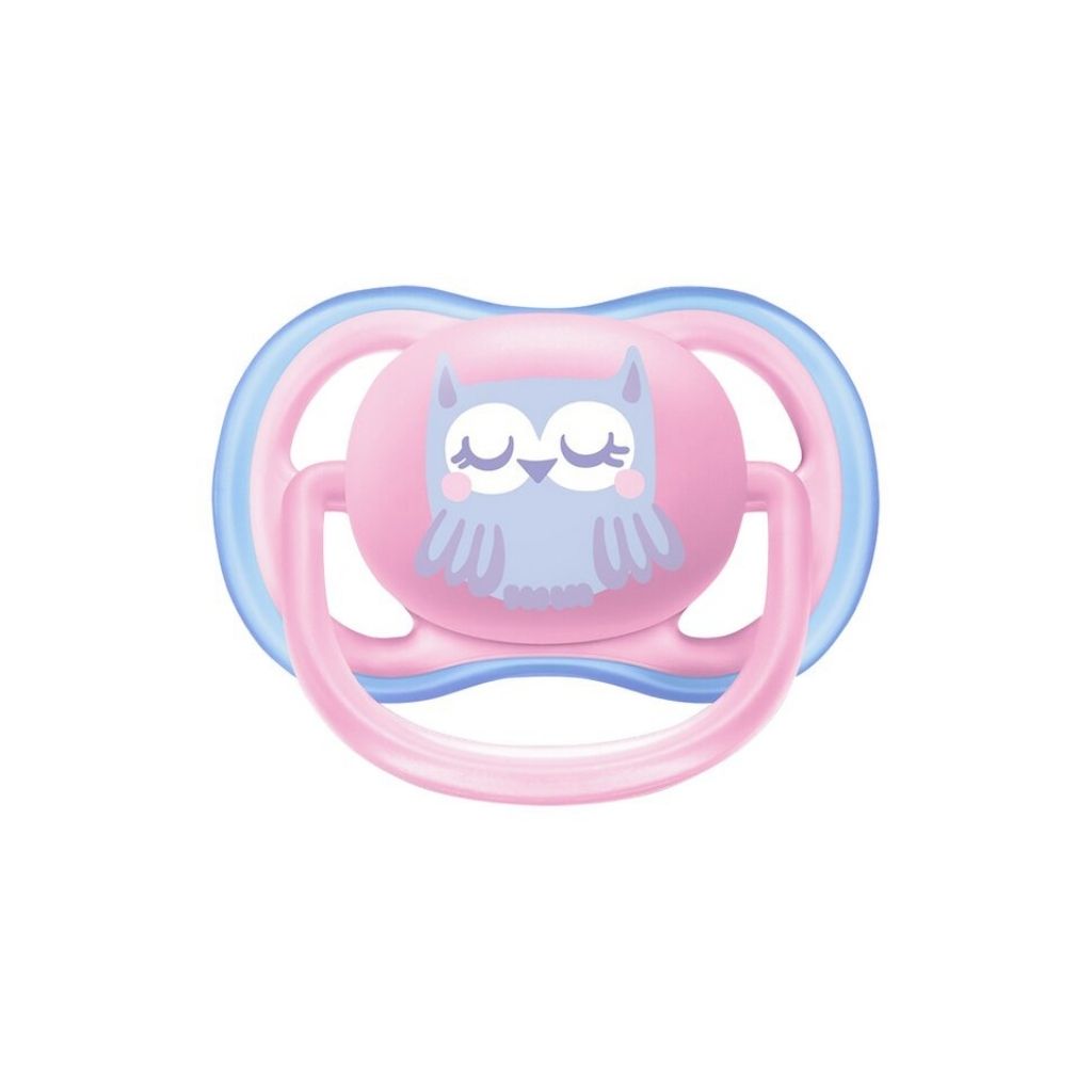 Philips AVENT Fopspeen + 0 maanden Ultra Air uil/rendier girl - 2 stuks