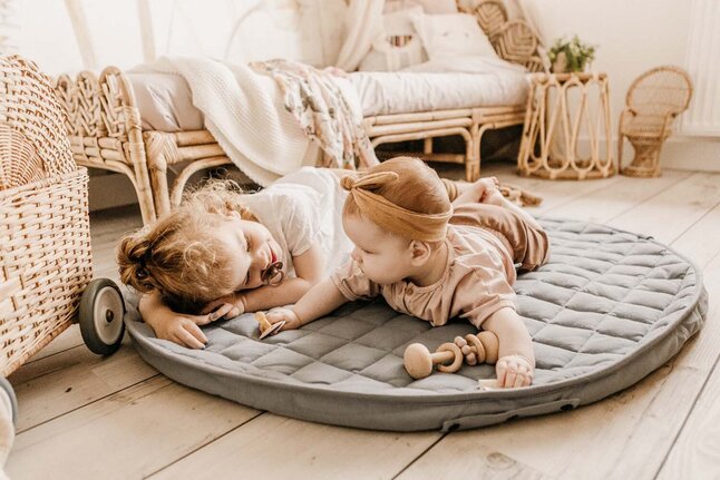 Play&Go Sac de rangement/Couverture de jeu Organic Meadow Green