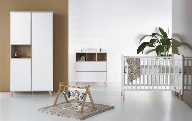 Quax Lit de bébé Loft  L 120 x Lg 60 cm White