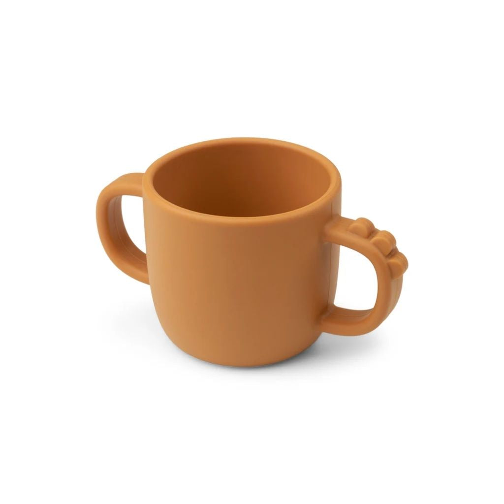 Done by Deer Oefenbeker Silicone Peekaboo Croco 170 ml Mustard