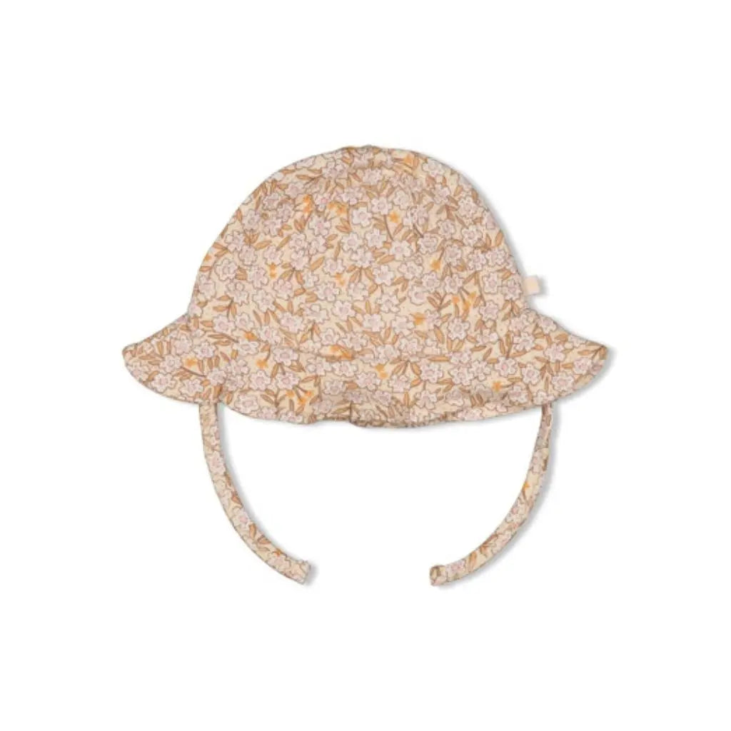Feetje Zonnehoed AOP - Flower Field m 1 Cream Meisjes