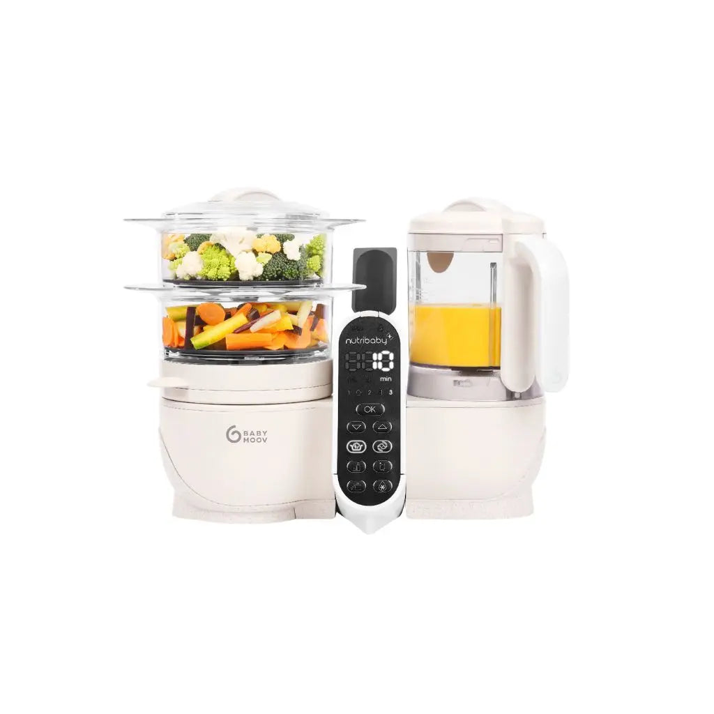 Babymoov Stoomkoker-Mixer Nutribaby Mineral Beige