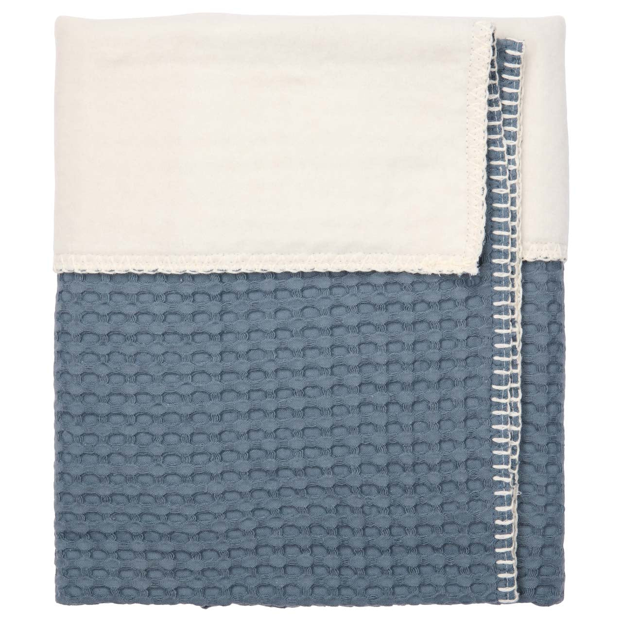 Koeka Couverture Amsterdam Bluestone coton Lg 150 x L 100 cm