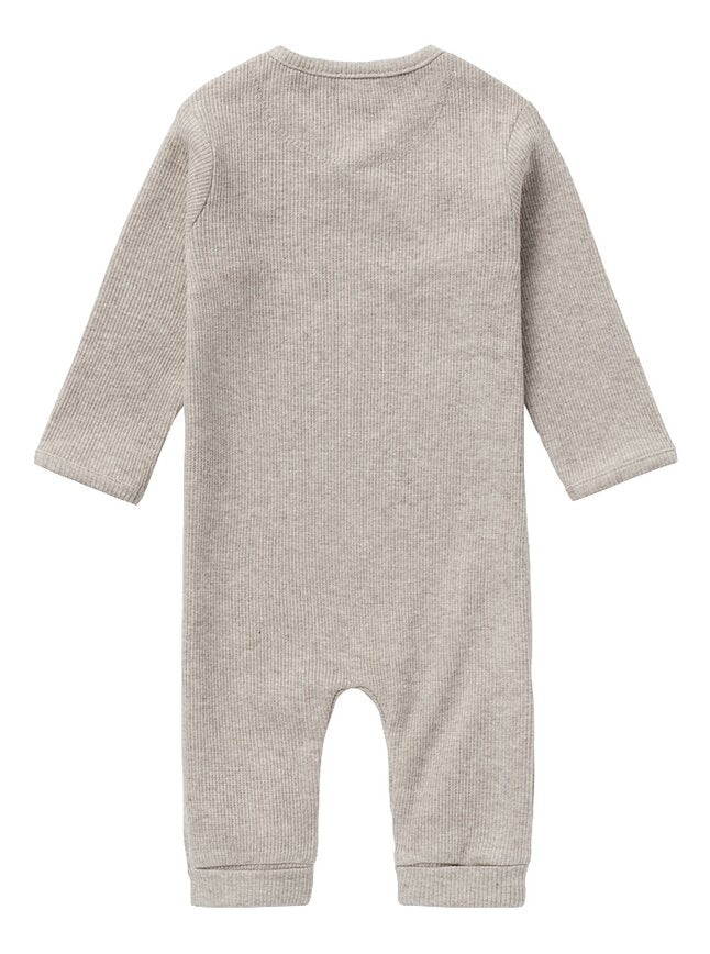 Noppies Pyjama Rib Nevis Taupe Grey