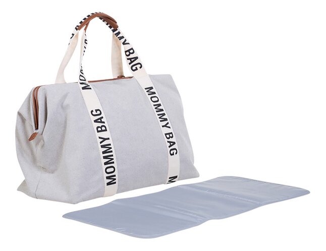 Childhome Verzorgingstas Mommy Bag Signature Canvas ecru