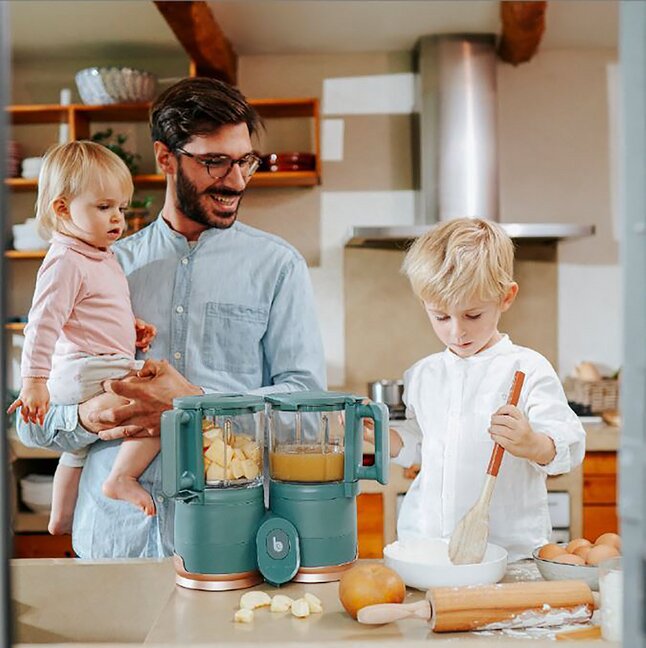 Babymoov Stoomkoker-mixer Nutribaby Glass Forest Green