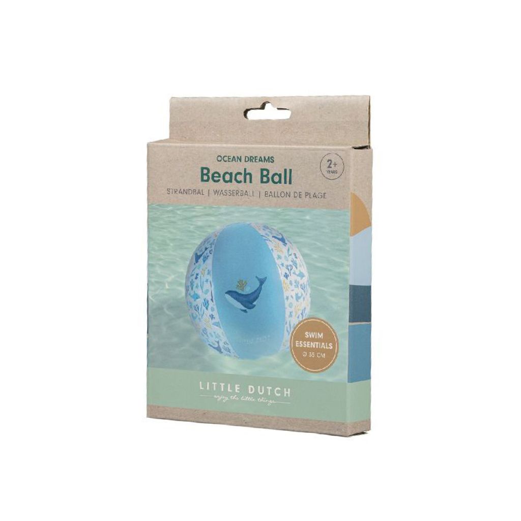 Little Dutch Strandbal Ocean Dreams Blauw 35 cm