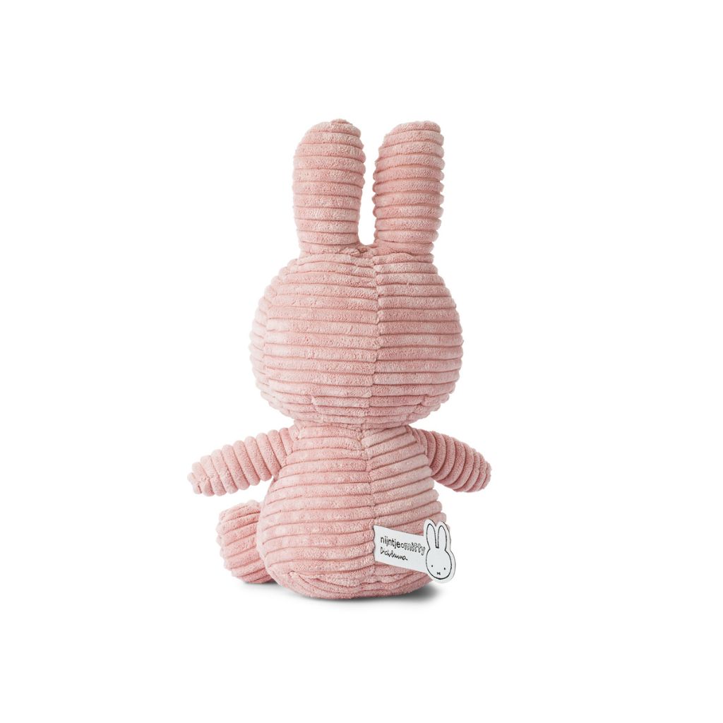 Knuffel Ribfluweel Nijntje Pink 23 cm