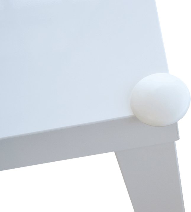 BabyDan Protection pour coins de table blanc - 4 pièces