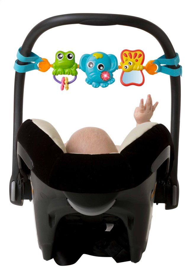 Playgro Trapeze Travel Trio Musical Pram Tie