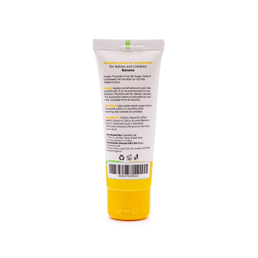 Babyton Dentifrice naturel goût banane 50 g