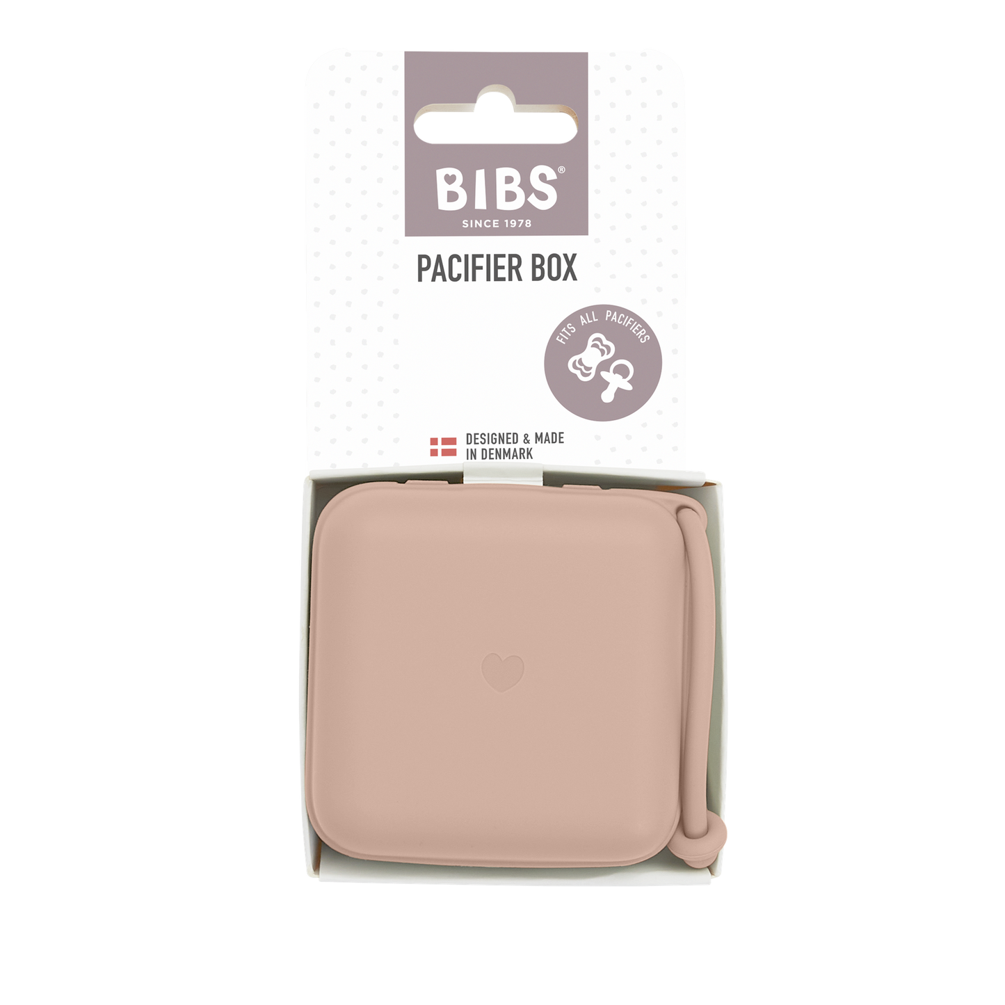Bibs Boîte de rangement pour sucette Blush