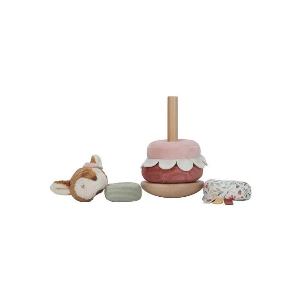 Little Dutch Houten stapeltoren met zachte ringen Fairy Garden Hert