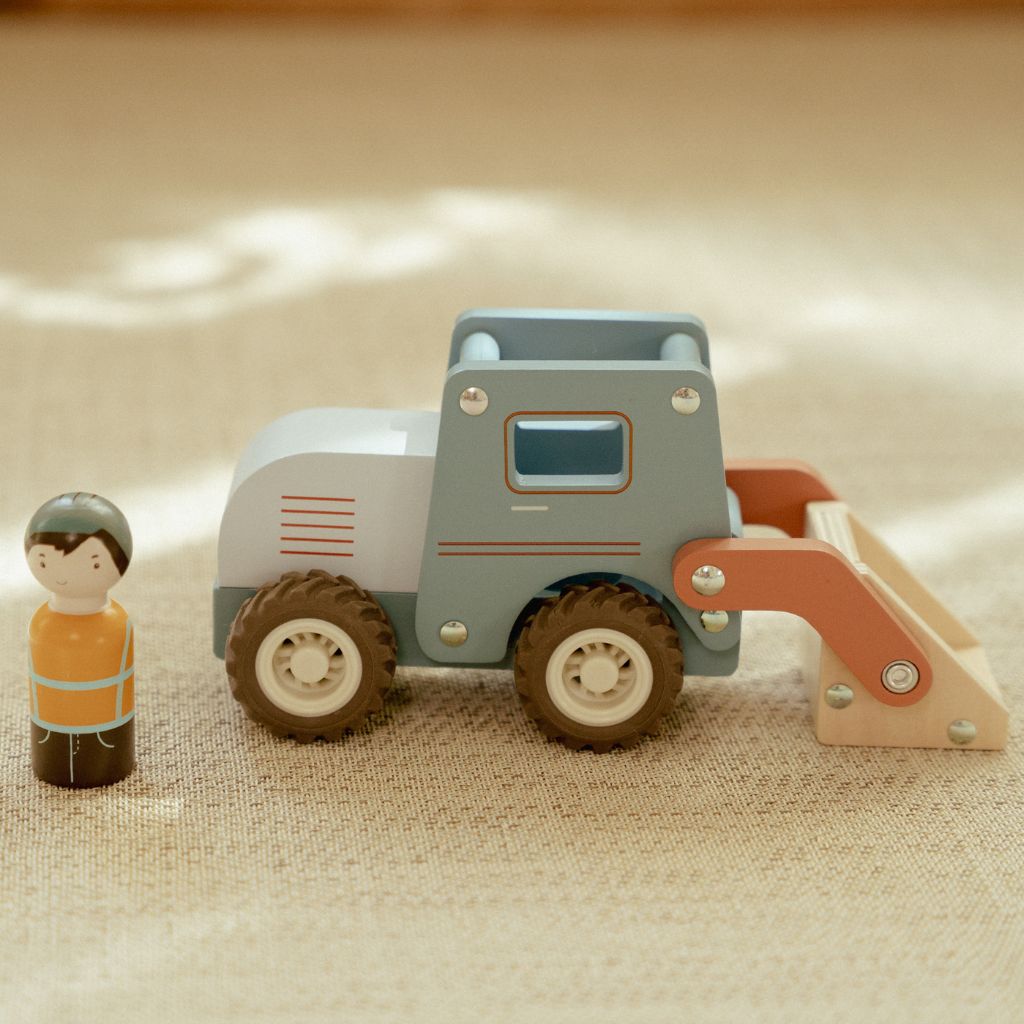Little Dutch Houten Graafmachine