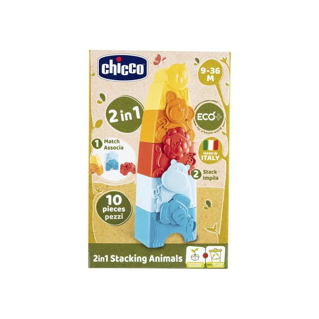 Chicco Stapeltoren 2-in-1 Dieren Eco+