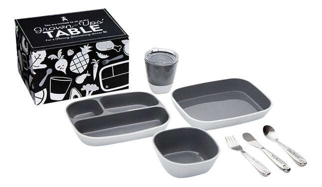 Munchkin Set repas Grow up Dining Black