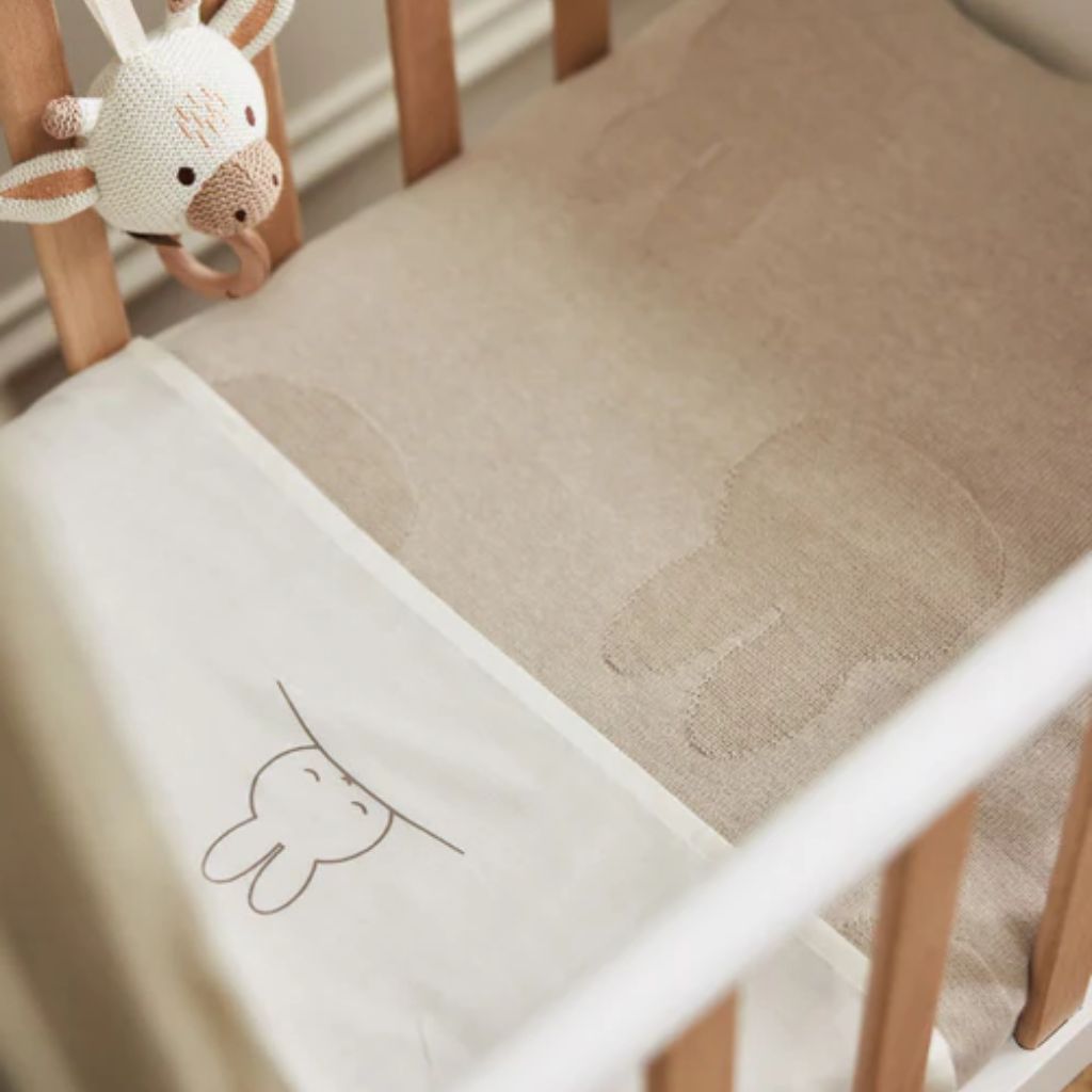 laken wieg miffy 75x100cm nijntje nougat