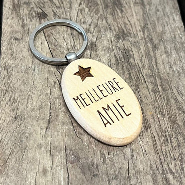 Dotti Sleutelhanger hout Meilleure Amie
