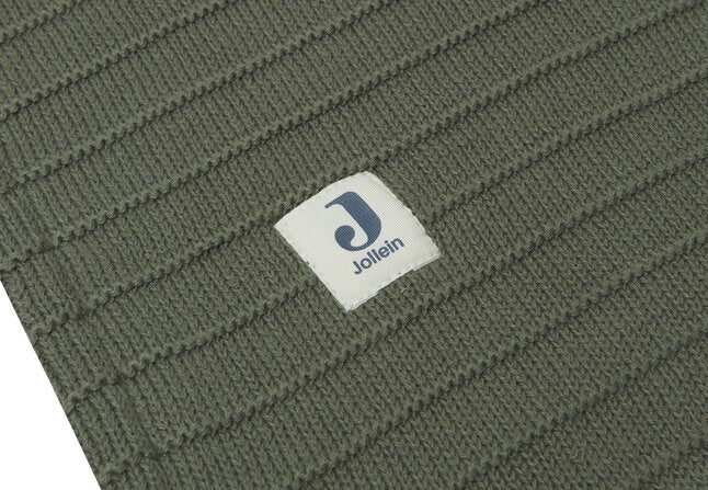 Jollein Couverture pour lit Pure Knit Velvet Leaf Green
