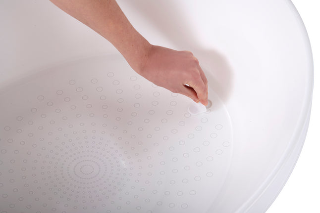 Shnuggle Baignoire pour enfants blanc-gris clair