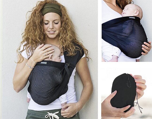 Minimonkey Porte-bébé combiné Mini Sling Recycled Black