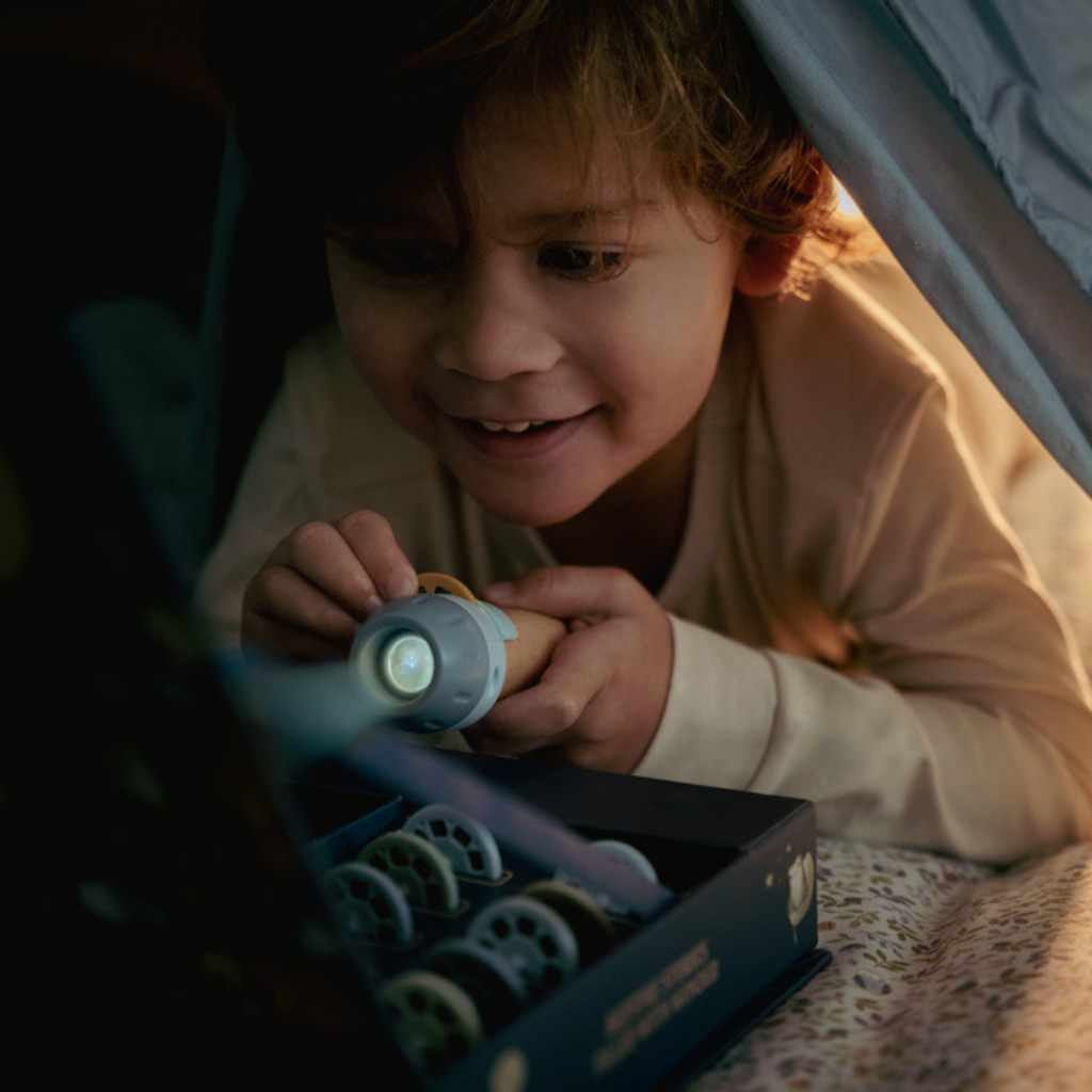 Little Dutch Projecteur d'histoires Forest Friends bleu