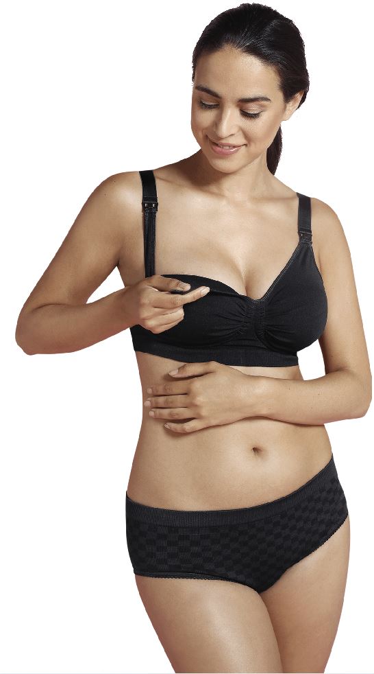 Carriwell Soutien-gorge d'allaitement avec armatures en gel noir - taille XXL