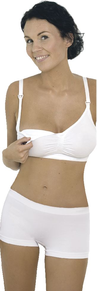 Carriwell Soutien-gorge d'allaitement 2.0 sans couture blanc