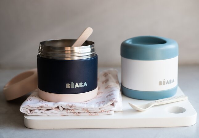 Béaba Food jar 500 ml Baltic Blue/White