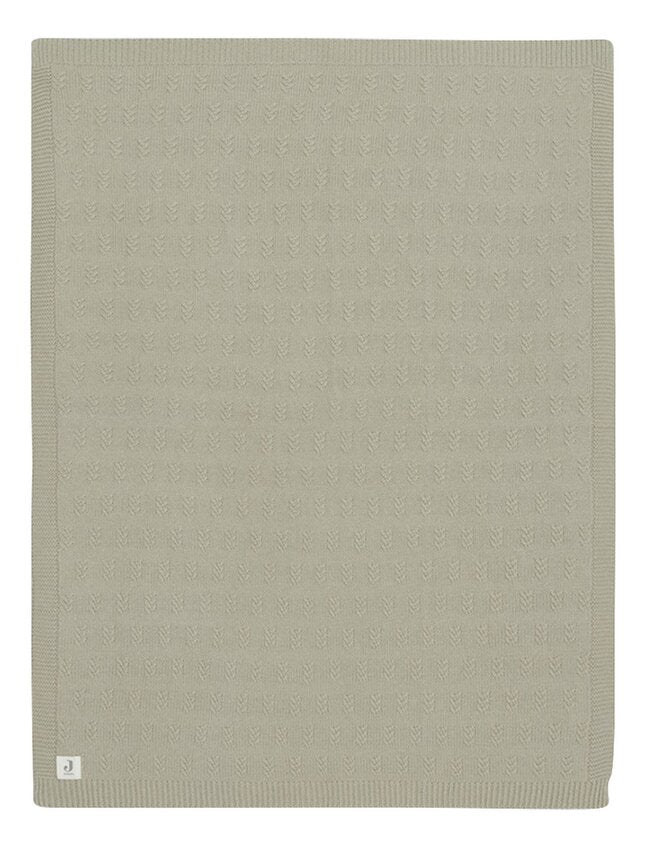 Jollein Deken voor wieg of park Grain Knit Olive Green