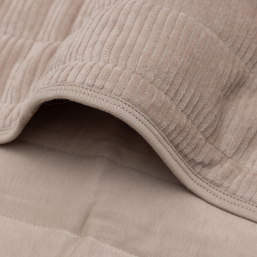 Jollein Couverture pour berceau Velvet Rib Milky Coffee 75 x 100 cm