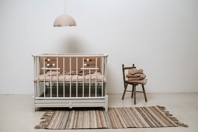 Koeka Bed-/Parkomranding Vik Grey Pink