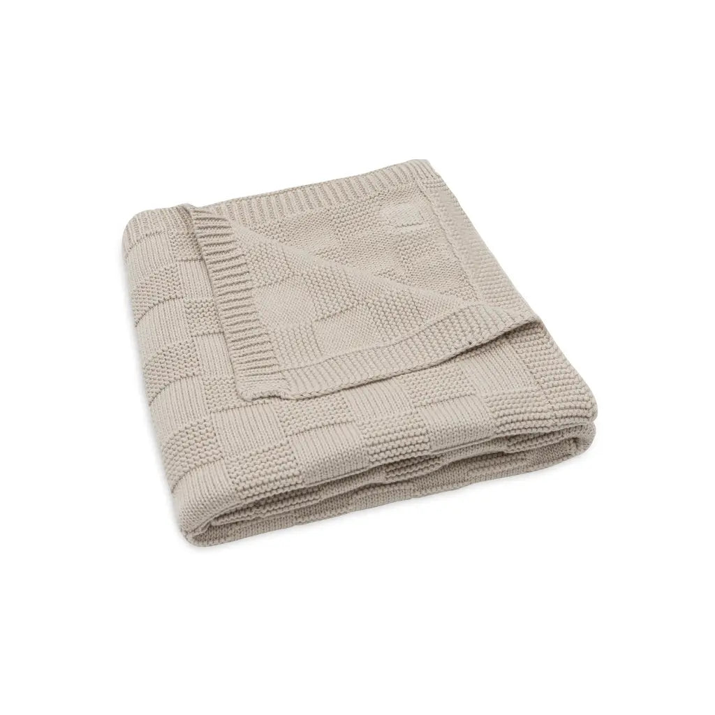 Jollein Couverture pour berceau Box Knit Warm Sand 75 x 100 cm