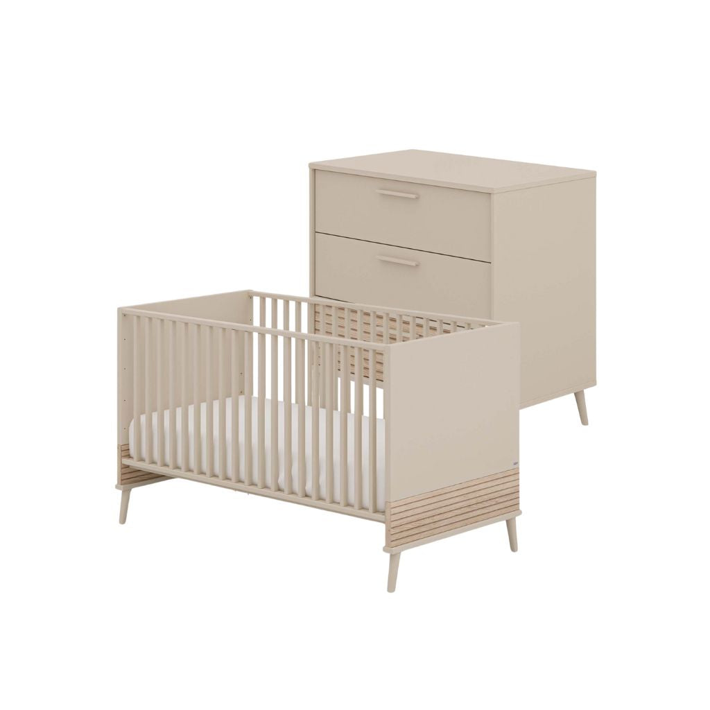 PAIDI 2-delige Babykamer Eefje (meegroeibed + commode)